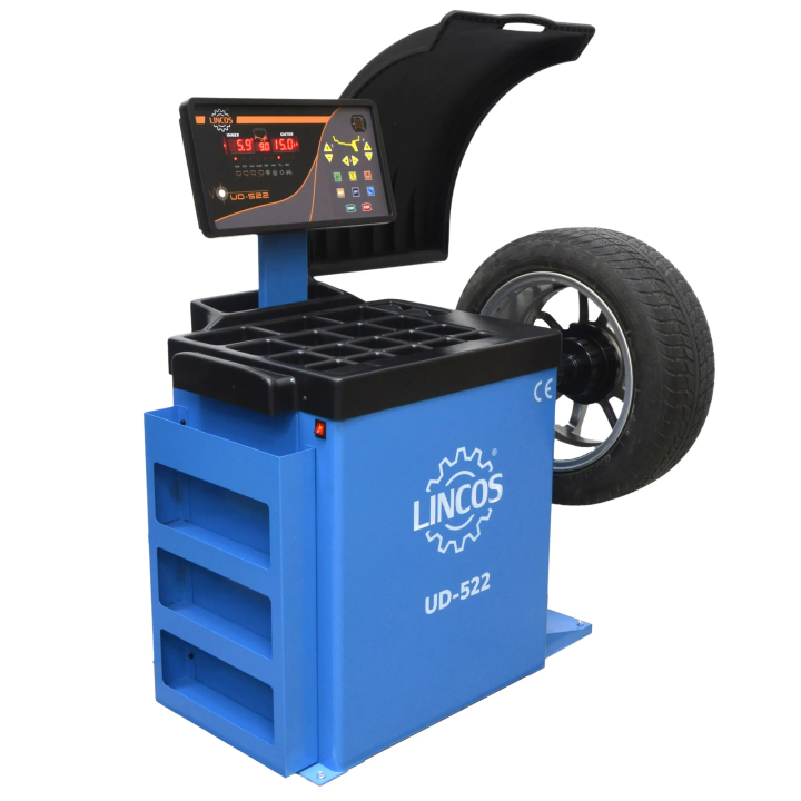 Équilibreuse de roues automatique, 3 programmes pour aluminium UD-522