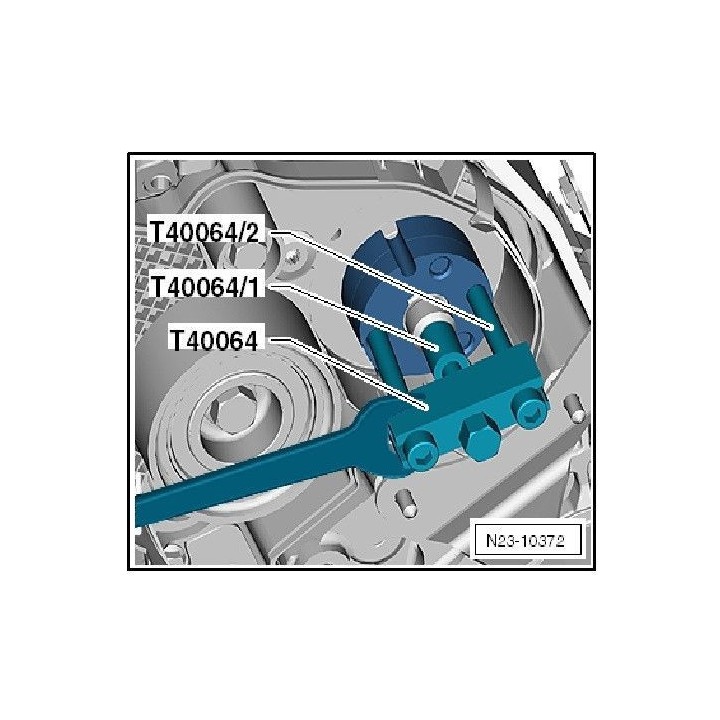 Extracteur moyeu de la pompe haute pression,  VW  T40064