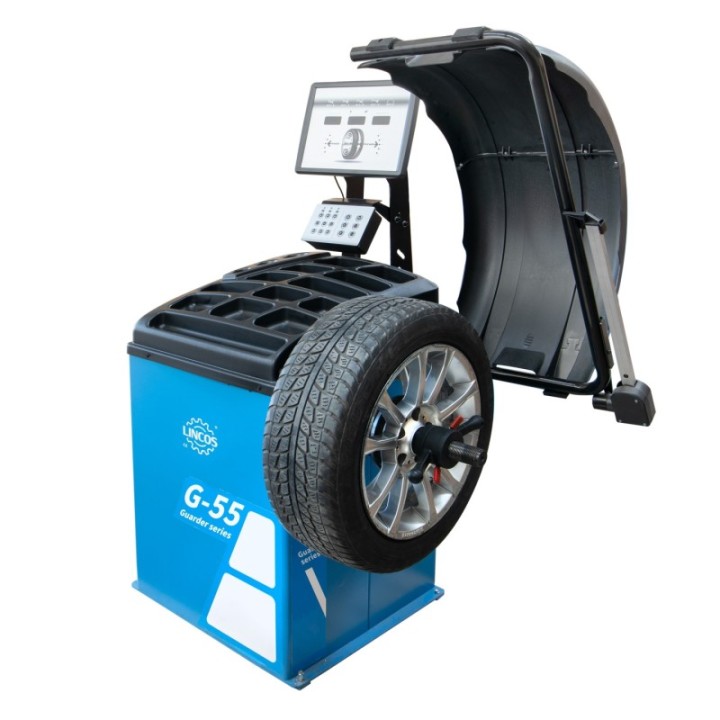 Équilibreuse de roues 10"-24", mesure automatique des données, écran LED 17"