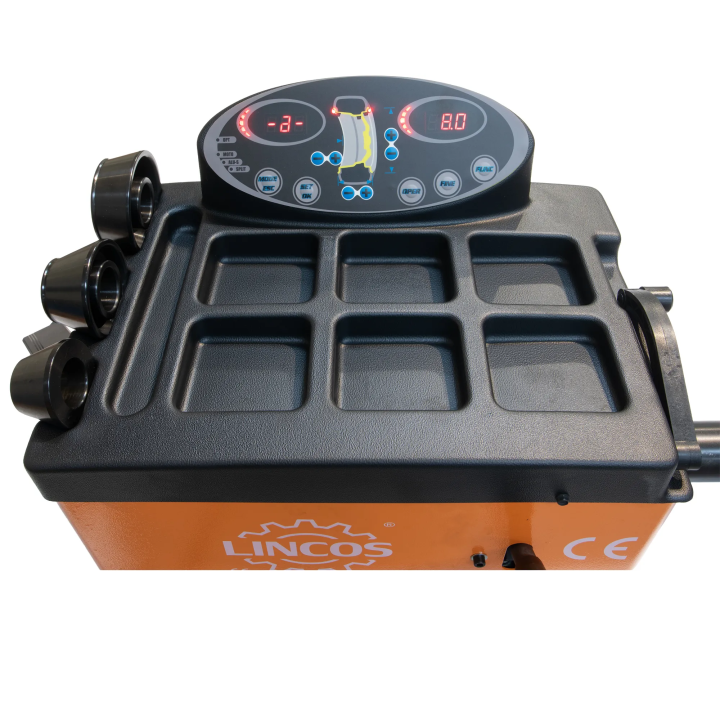 Centrage, équilibreuse de roues, saisie manuelle des données, affichage LED