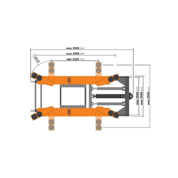 Pont élévateur ciseaux mobile 2.8 tonne, 230V