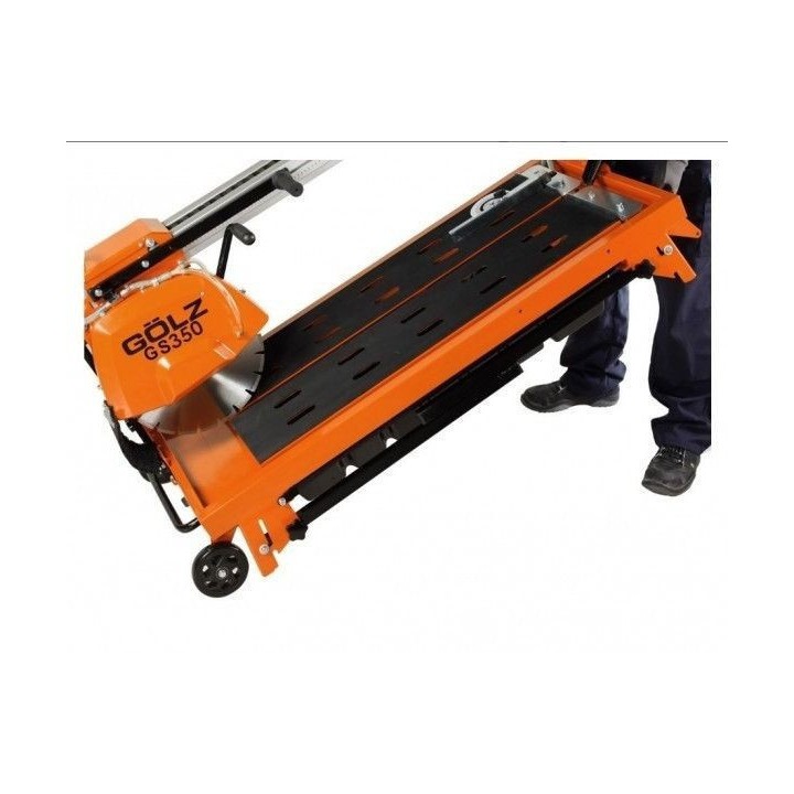 Scie à pont GÖLZ GS350 professionnelle pour granit, marbre, carrelage, terrazzo