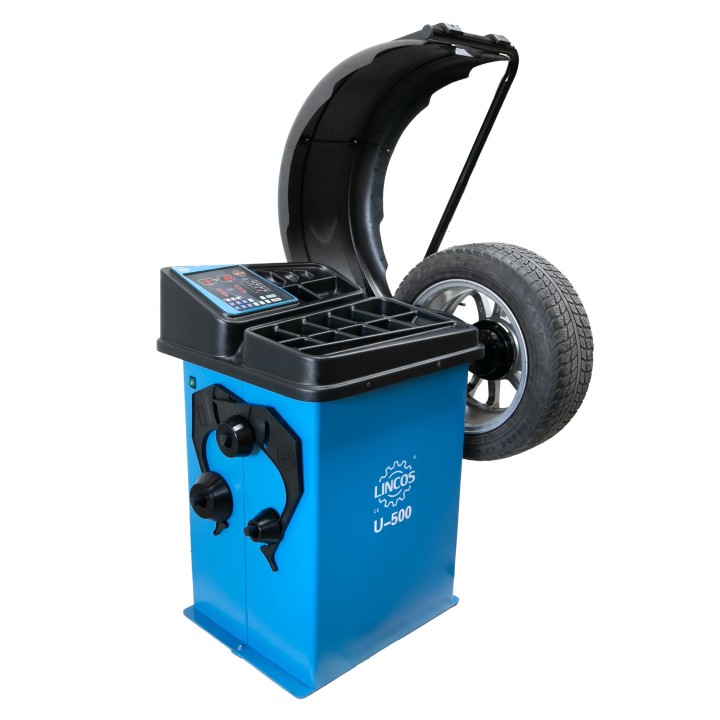 Équilibreuse de roues, affichage LED, 3 programmes en aluminium, U-500