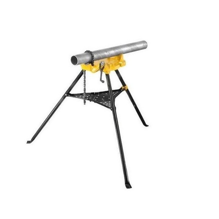 Servante, Station mobile pour travailler les tubes avec étau à chaine REMS Aquila 3B