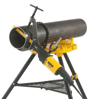 Servante, Station mobile pour travailler les tubes avec étau à chaine REMS Aquila 3B