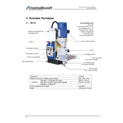 Perceuse magnétique Metallkraft MB 351