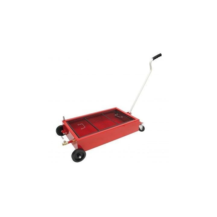 Bac de récupération huile de vidange mobile - 38 litres
