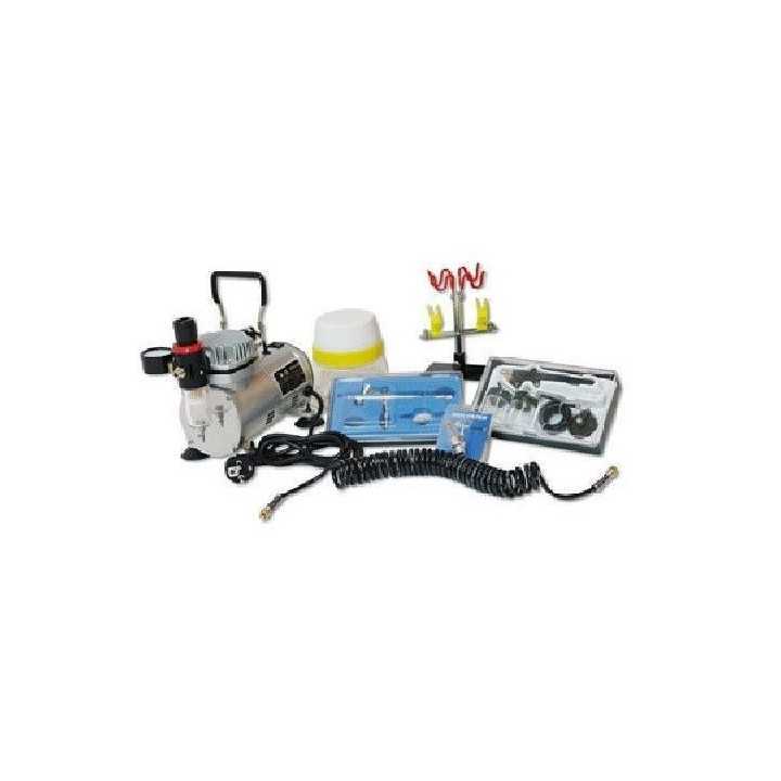 Kit AIRBRUSH 7 pièces avec compresseur et pistolet