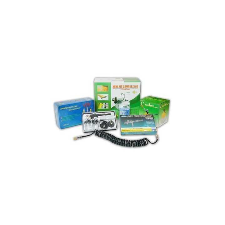 Kit AIRBRUSH 7 pièces avec compresseur et pistolet