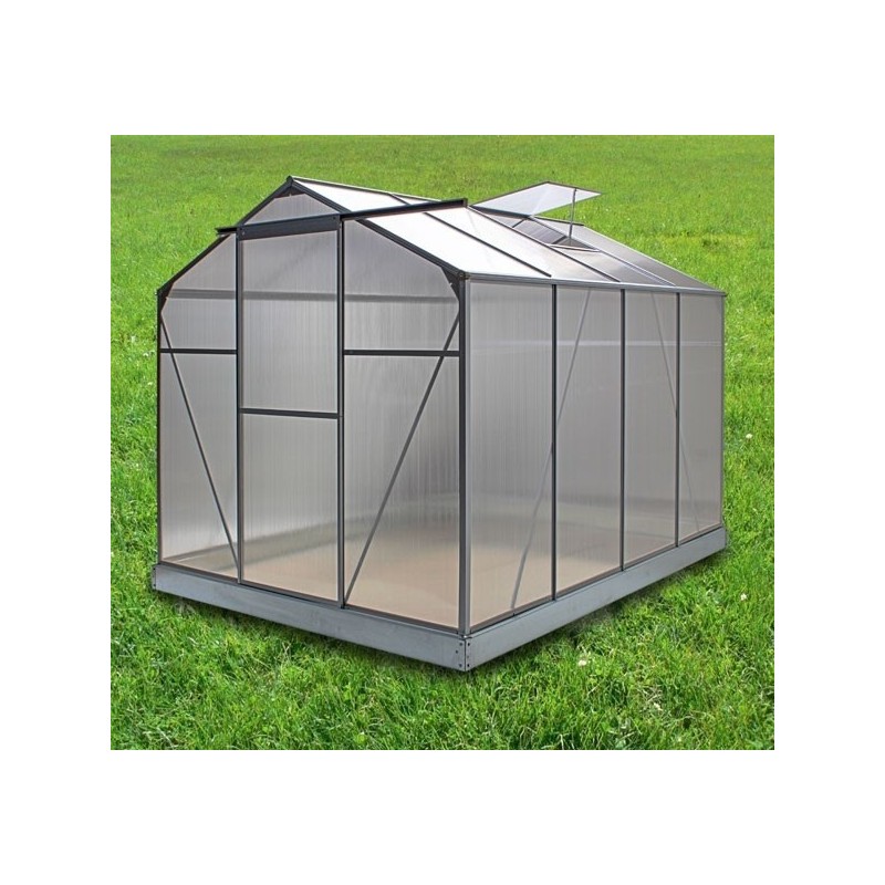 Serre de jardin 4,75 m² en polycarbonate anti-uv