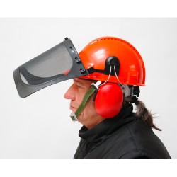 Casque protection forestier