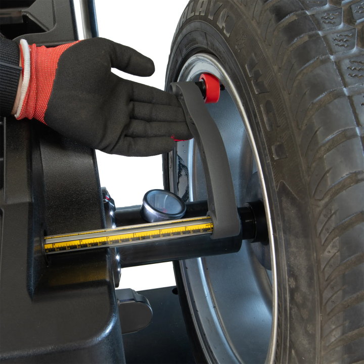 Équilibreuse de roues automatique, écran IPS, mesure  par ultrasons, US-898