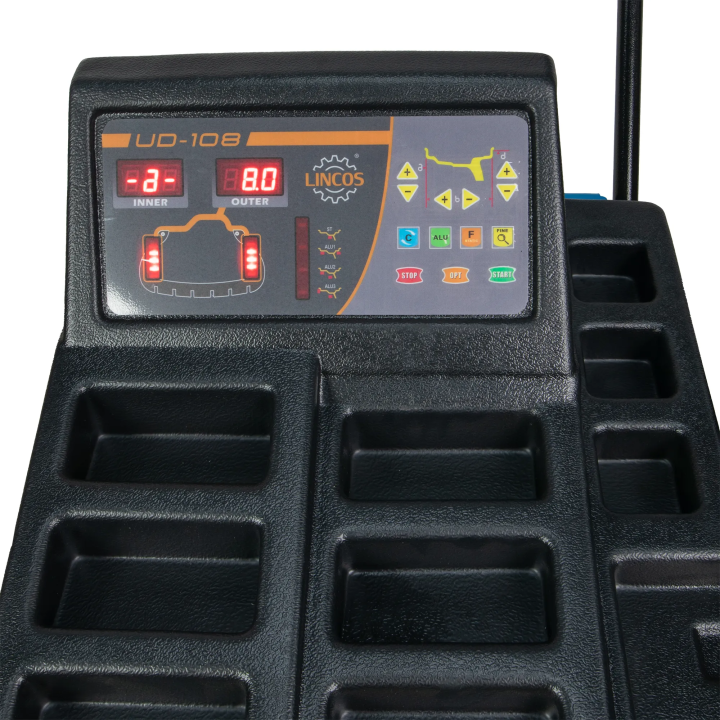 Machine d'équilibrage semi-automatique avec saisie manuelle des données, 3 programmes aluminium