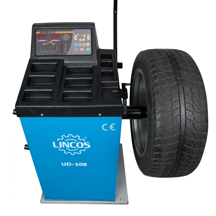 Machine d'équilibrage semi-automatique avec saisie manuelle des données, 3 programmes aluminium