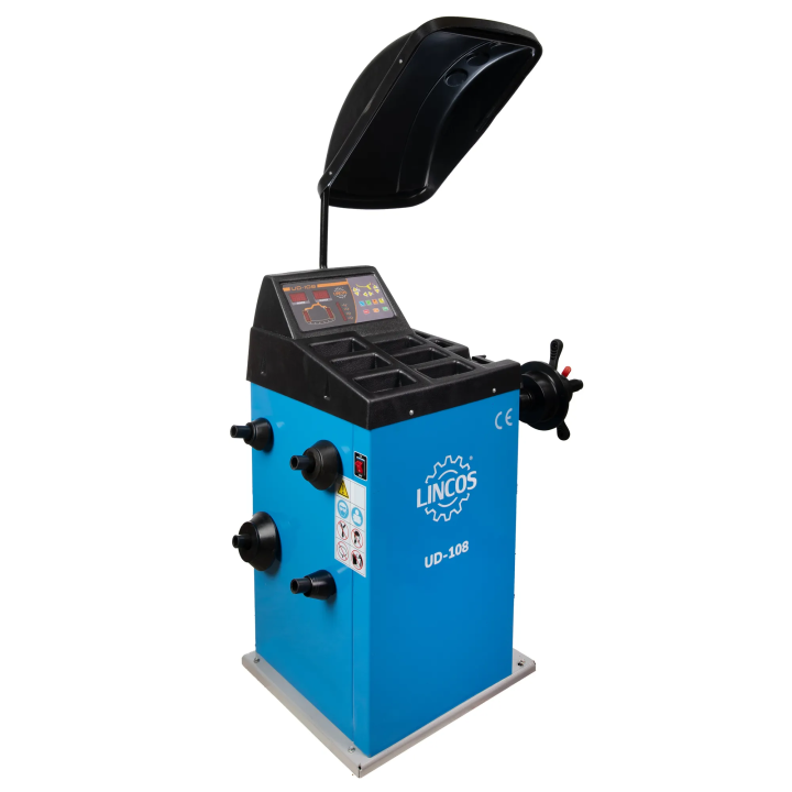 Machine d'équilibrage semi-automatique avec saisie manuelle des données, 3 programmes aluminium