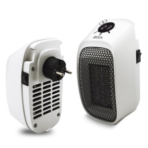 Chauffage Ceramique Plug In 400W â Mini Radiateur alectrique Mural, Thermostat Reglable 15-45Â°, Rotation 45Â° WARM TECH - 1