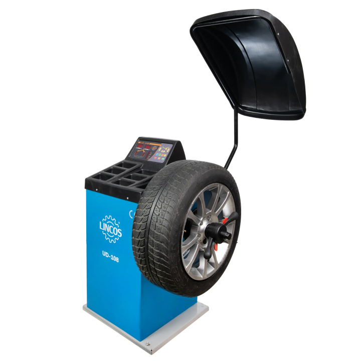 Machine d'équilibrage semi-automatique avec saisie manuelle des données, 3 programmes aluminium