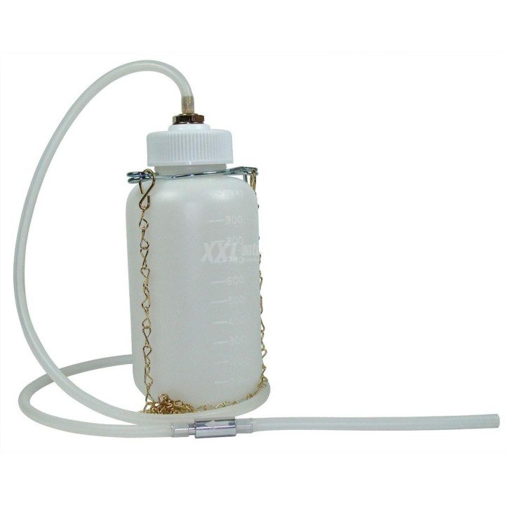 Purgeur pour circuit de freinage électrique, avec bouteille et tuyau de 3m