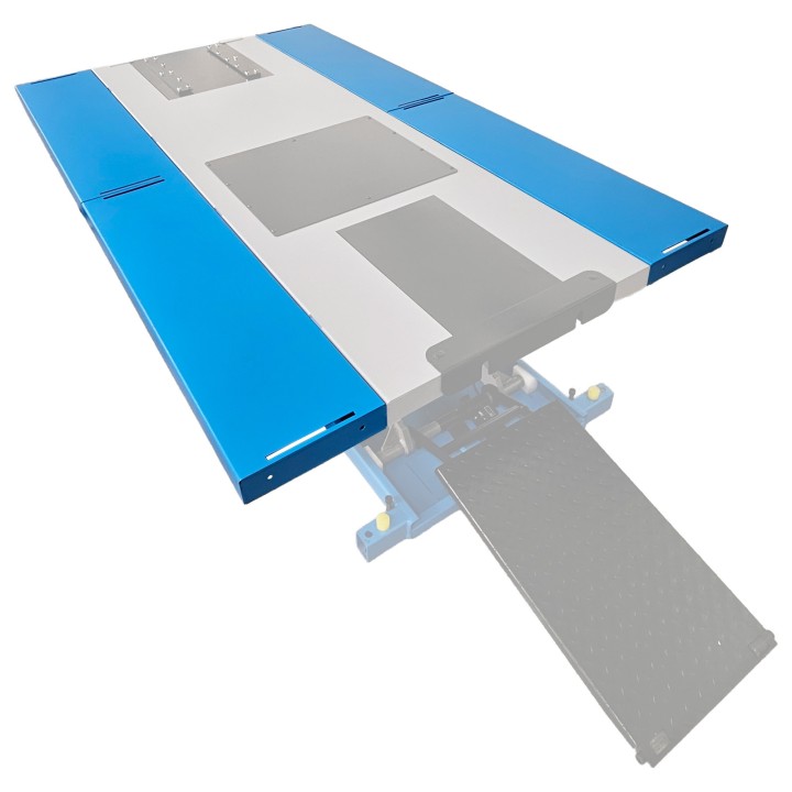 Plateforme d'extension et rampe pour élévateur de moto