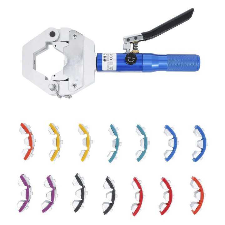 Jeu de pinces à sertir hydraulique Pour raccordements compressés sur tuyaux flexibles