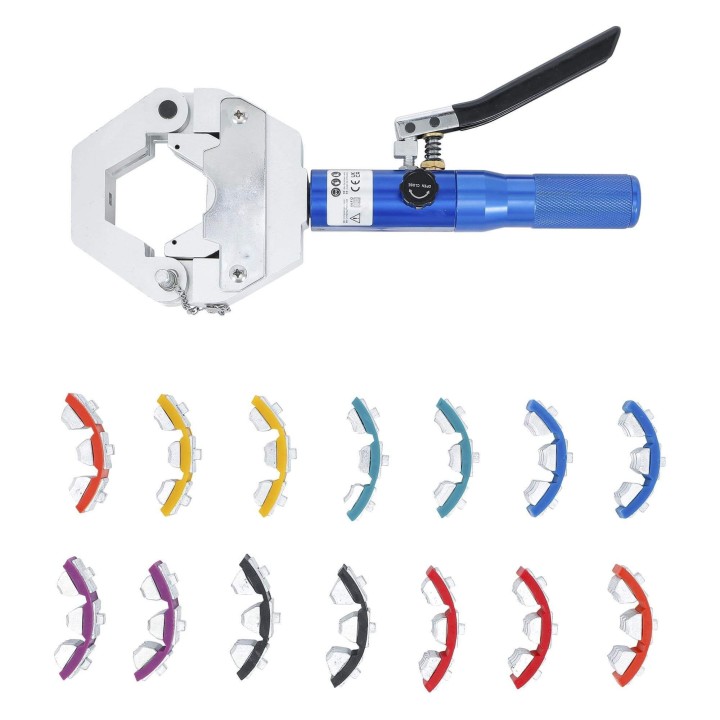 Jeu de pinces à sertir hydraulique Pour raccordements compressés sur tuyaux flexibles