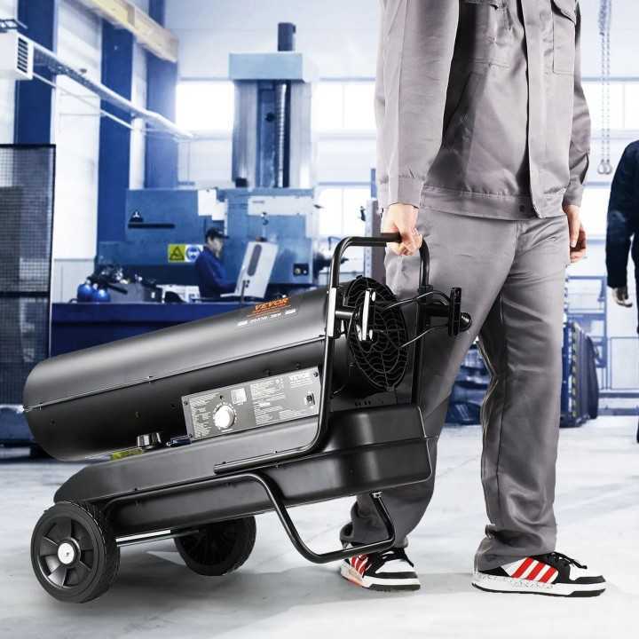 Chauffage mobile au fioul à air pulsé , 100000 BTU Réservoir 38 L
