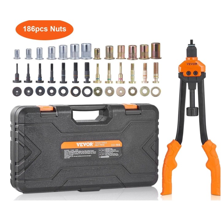 Riveteuse Manuelle pour Écrou à Sertir 41 cm,186pcs
