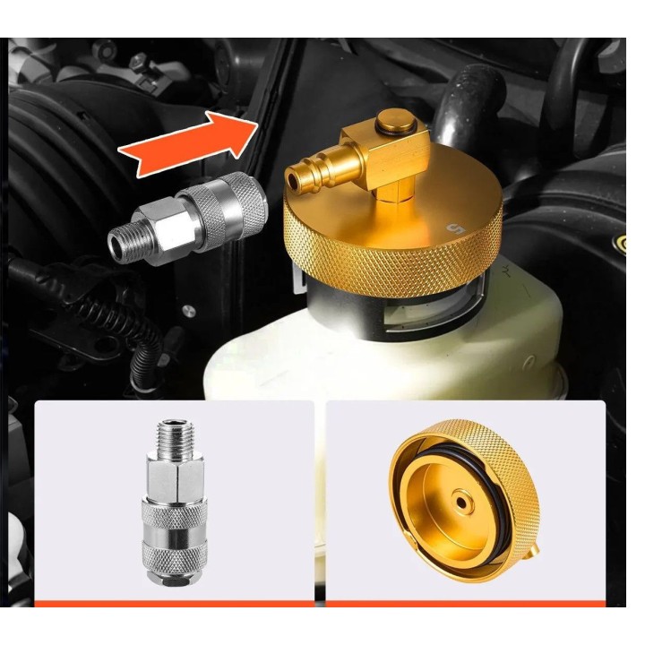 Kit adaptateur de maître-cylindre de purge de frein, 17 pcs