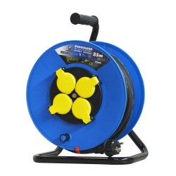 Enrouleur 4 prises-h07rn-3g2.5mmÂ²-25M -I-watts Pro