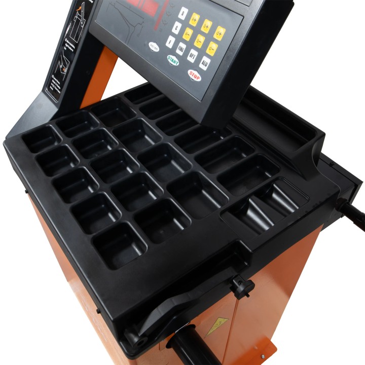 Équilibreuse de roue automatique, affichage à LED, 10 "-24"