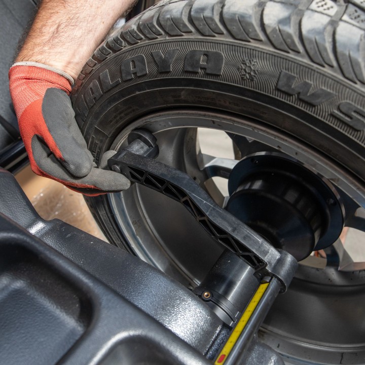 Équilibreuse de roue automatique, affichage à LED, 10 "-24"