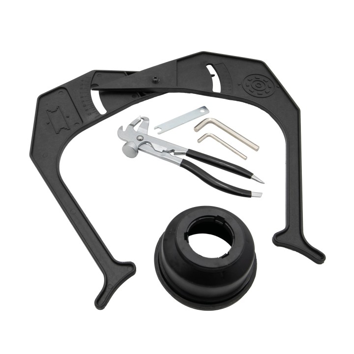 Équilibreuse de roue automatique, affichage à LED, 10 "-24"