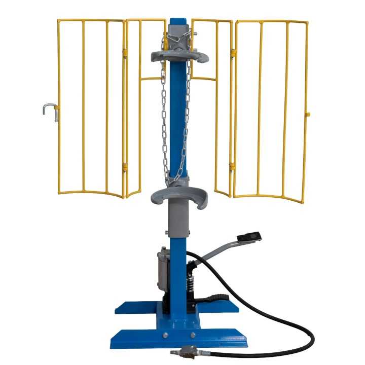 Compresseur pneumatique de ressorts,1 tonne avec cage de sécurité