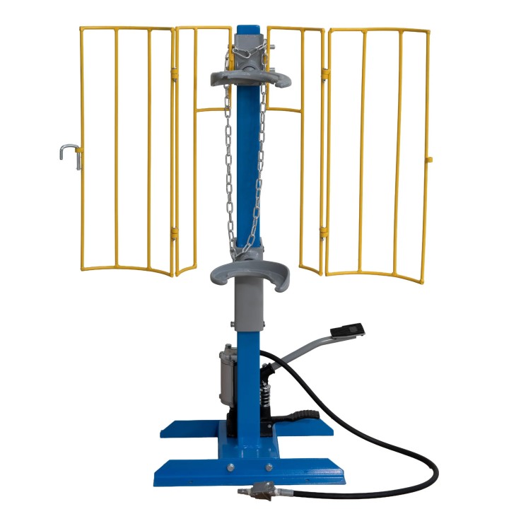 Compresseur pneumatique de ressorts,1 tonne avec cage de sécurité