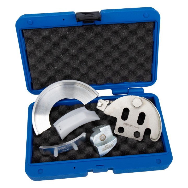 Coffret de montage pour courroies trapézoïdales, flexibles striées