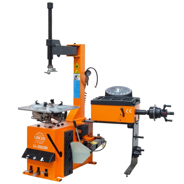 Machine combinée montage et équilibrage pneus, 2 en 1