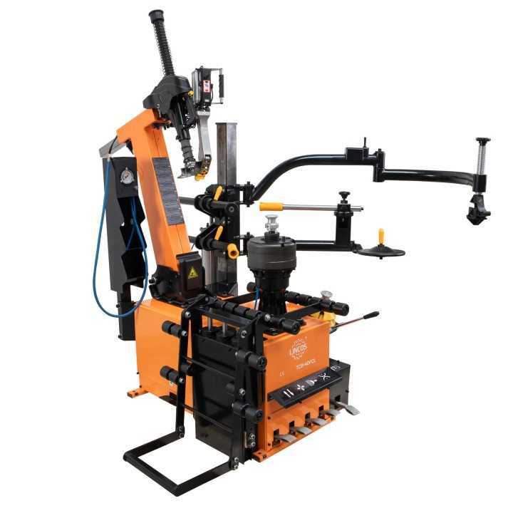 Démonte-pneu sans levier 26 pouces colonne inclinable – Bras assistance + lève-roue 230V