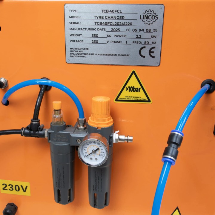 Démonte-pneu sans levier  26 pouces colonne inclinable – Bras assistance + lève-roue 230V