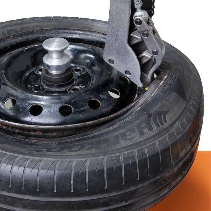 Démonte-pneu sans levier 26 pouces colonne inclinable – Bras assistance + lève-roue 230V