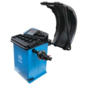 Équilibreuse de roues semi-automatique, 3 programmes aluminium 10 à 24 pouces