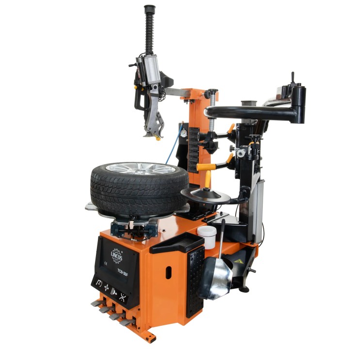 Démonte-pneu leverless 26" potence basculante – Vitesse variable + bras aide 230V