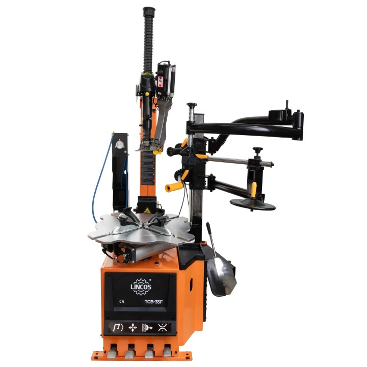 Démonte-pneu leverless 26" potence basculante – Vitesse variable + bras aide 230V