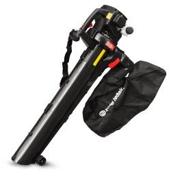 Aspirateur souffleur broyeur thermique 30CC, 200 km/h, 40 litres