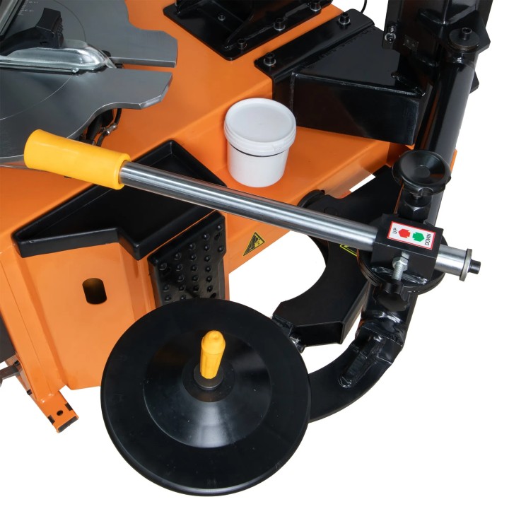 Démonte-pneus 26" colonne pneumatique inclinable – Bras assistance + vitesse variable 230V