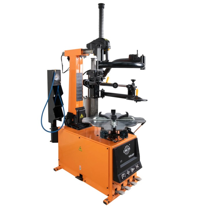 Démonte-pneus 26" colonne pneumatique inclinable – Bras assistance + vitesse variable 230V