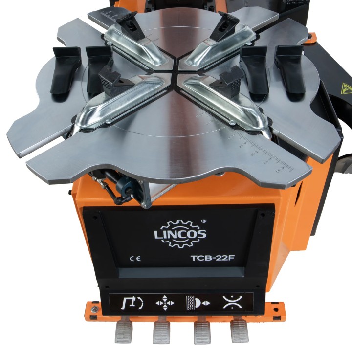 Démonte-pneus 26" colonne pneumatique inclinable – Bras assistance + vitesse variable 230V