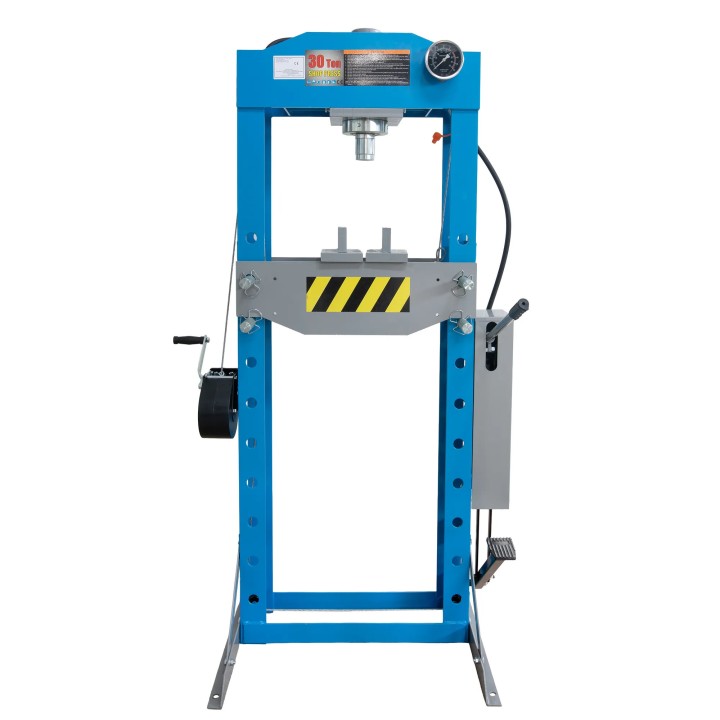 Presse d'atelier hydraulique robuste 30 t avec pompe à pied