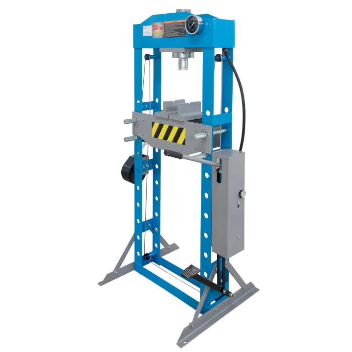 Presse d'atelier hydraulique robuste 30 t avec pompe à pied