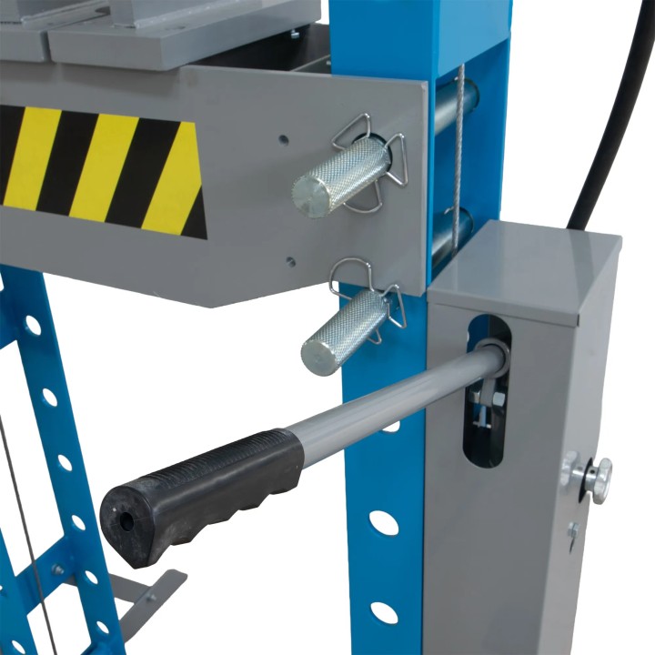 Presse d'atelier hydraulique robuste 30 t avec pompe à pied