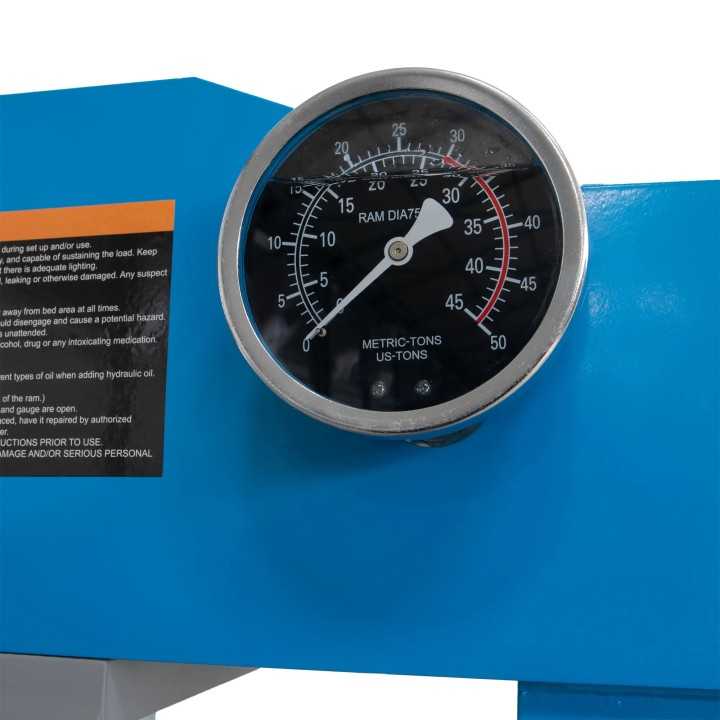 Presse d'atelier hydraulique robuste 30 t avec pompe à pied